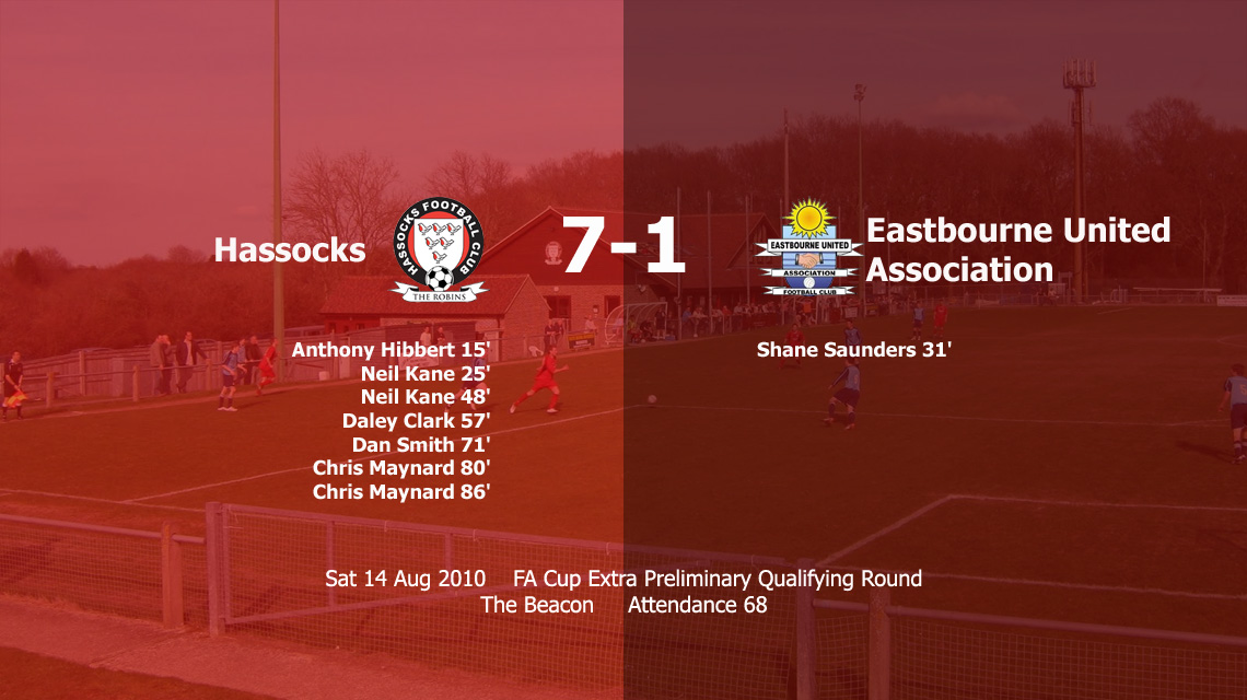 Report: Hassocks 7-1 Eastbourne United Association, 14/08/10