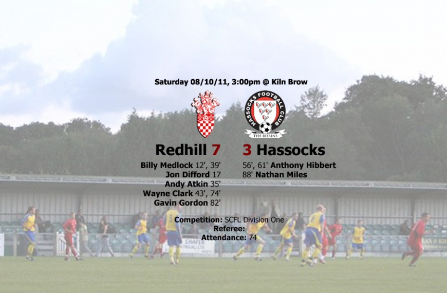 A crazy game of football saw Redhill beat Hassocks 7-3 at Kiln Brow