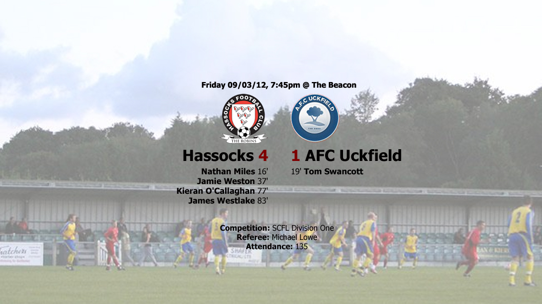 Report: Hassocks 4-1 AFC Uckfield, 09/03/12