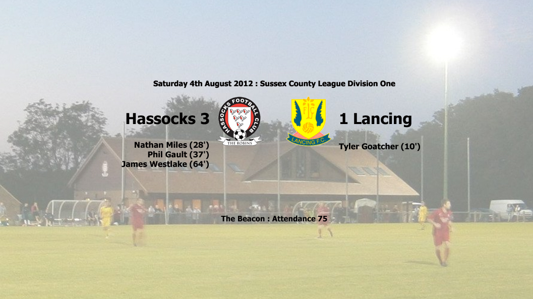 Report: Hassocks 3-1 Lancing, 04/08/12