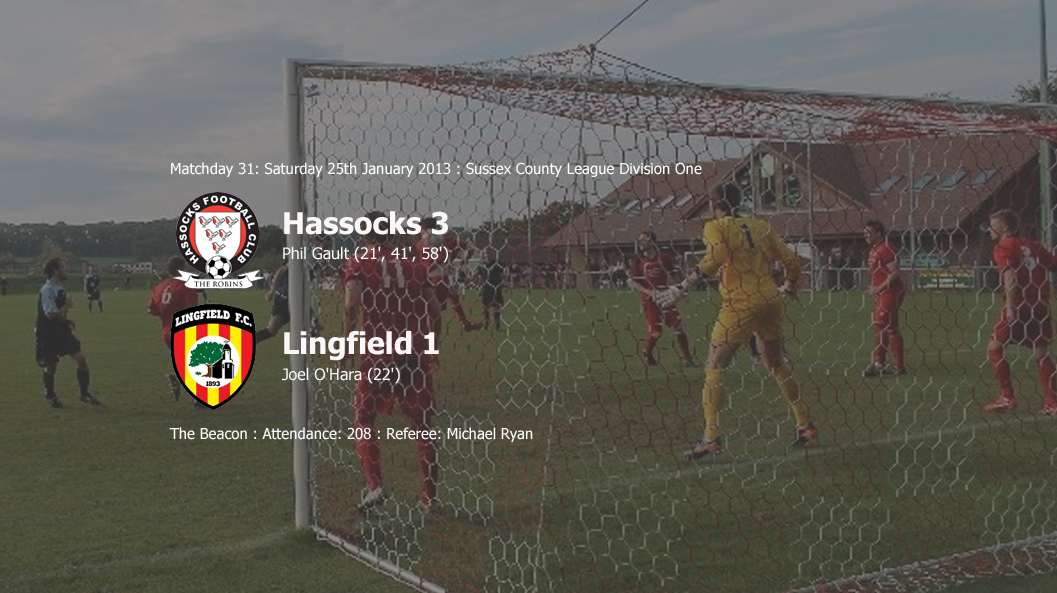 Report: Hassocks 3-1 Lingfield, 25/01/14