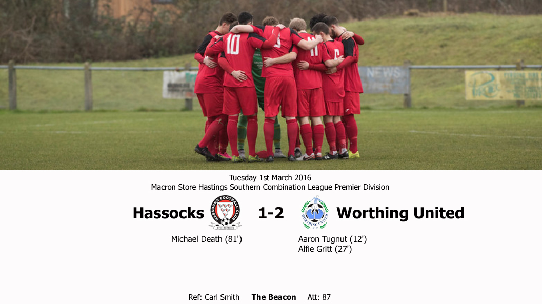 Report: Hassocks 1-2 Worthing United, 01/03/16