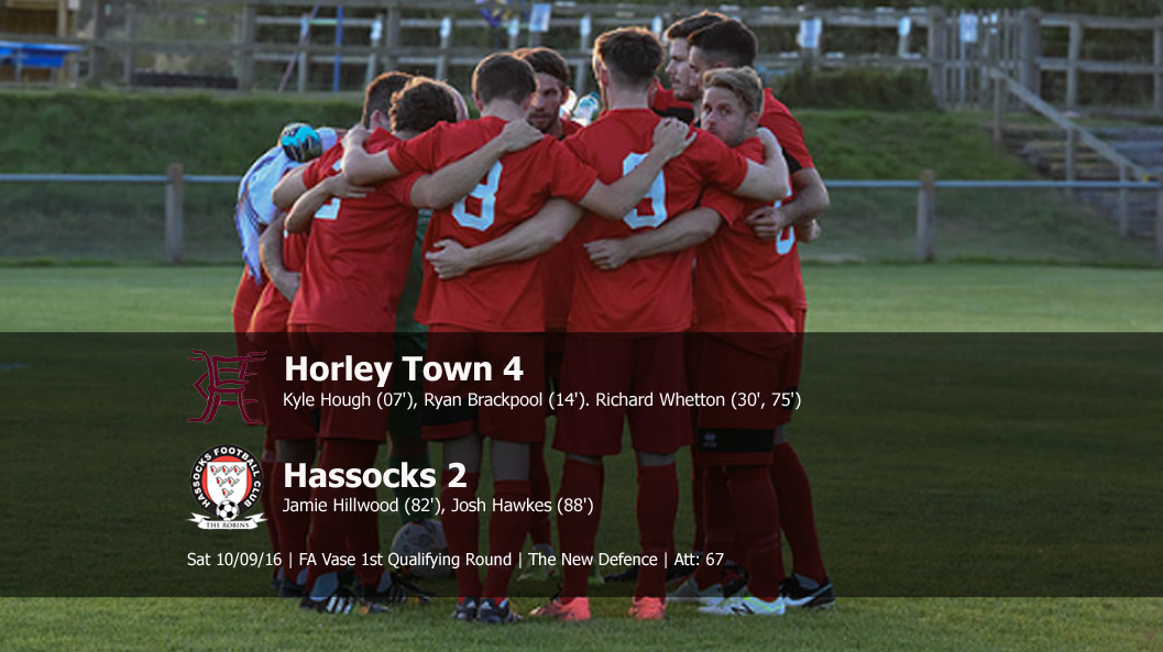 Report: Horley Town 4-2 Hassocks, 10/09/16