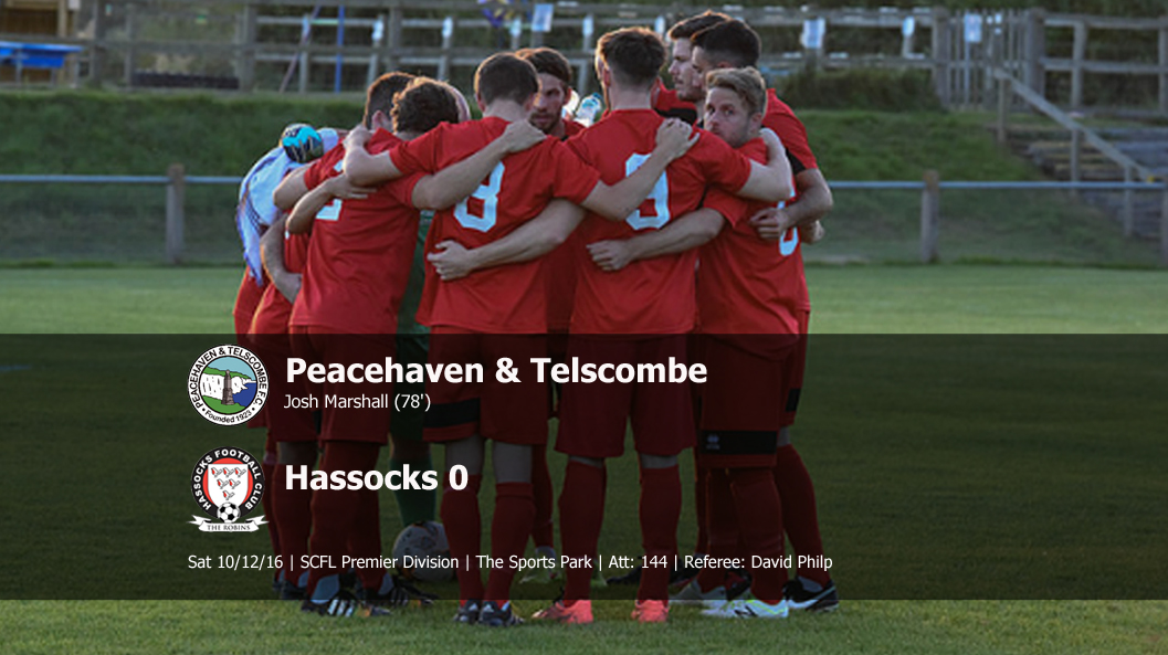 Report: Peacehaven & Telscombe 1-0 Hassocks, 10/12/16