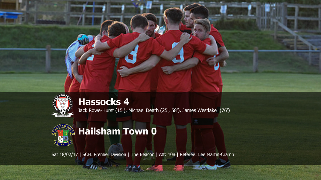 Report: Hassocks 4-0 Hailsham Town, 18/02/17