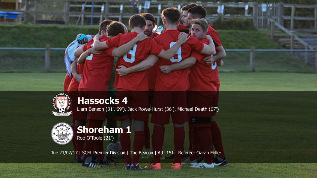 Report: Hassocks 4-1 Shoreham, 21/02/17