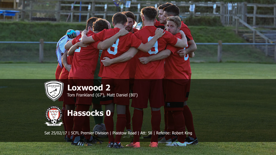 Report: Loxwood 2-0 Hassocks, 25/02/17