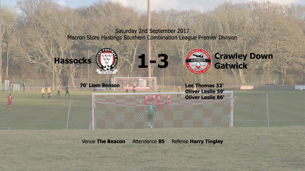 Report: Hassocks 1-3 Crawley Down Gatwick, 02/09/17