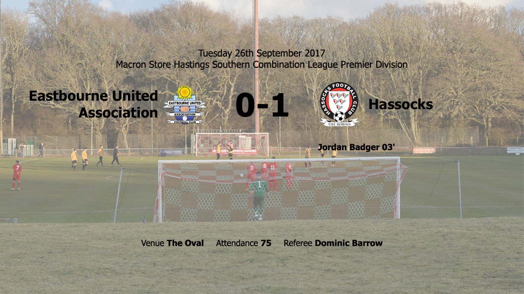 Report: Eastbourne United Association 0-1 Hassocks, 26/09/17