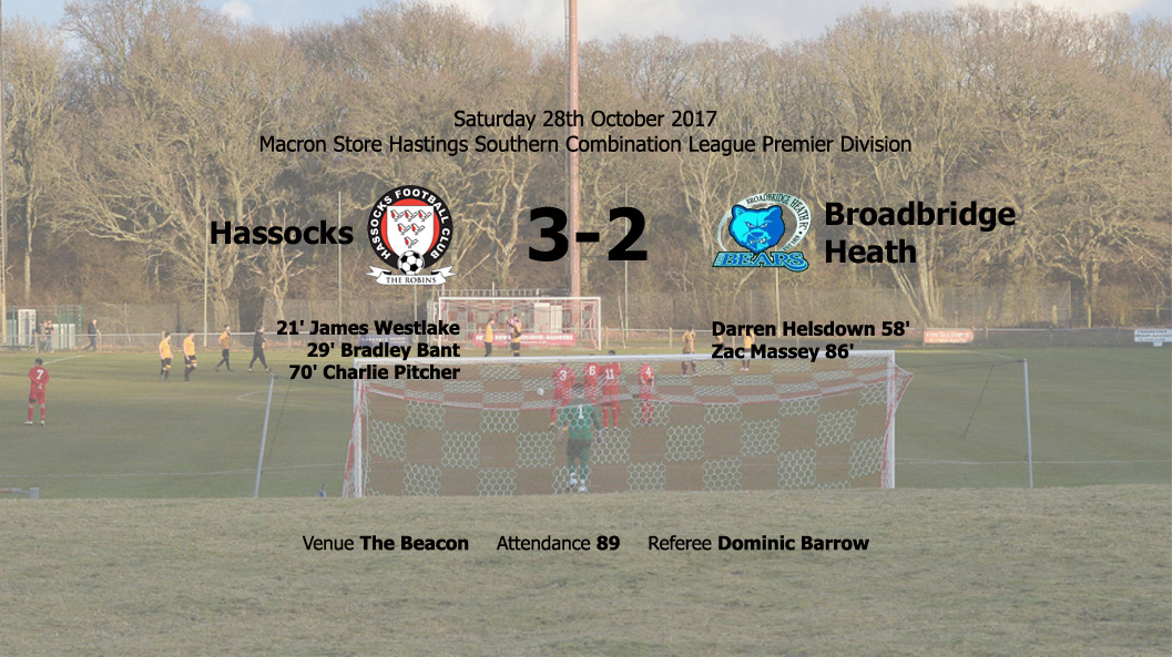 Report: Hassocks 3-2 Broadbridge Heath, 28/10/17