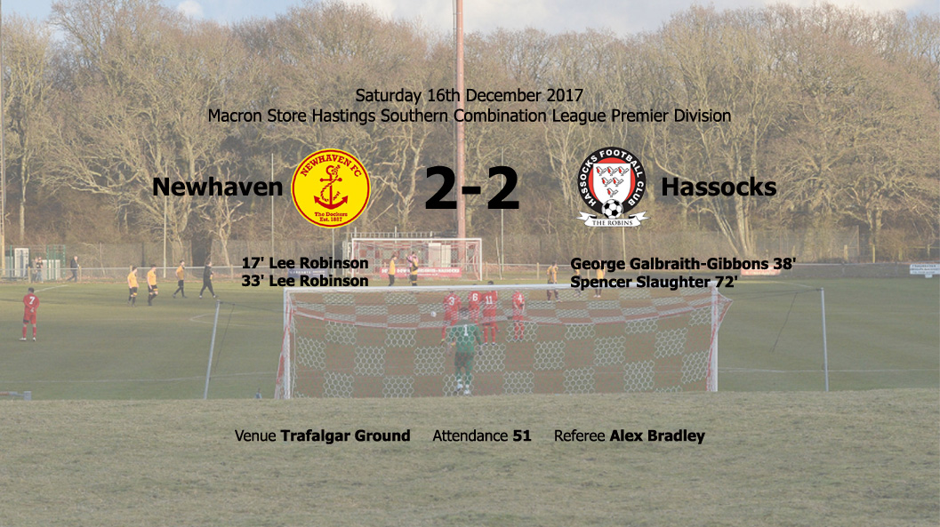 Report: Newhaven 2-2 Hassocks, 16/12/17