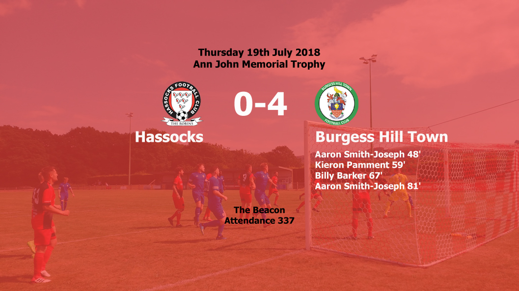 Report: Hassocks 0-4 Burgess Hill Town, 19/07/18