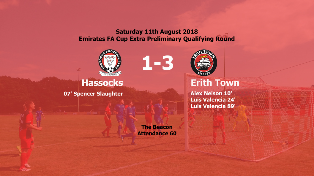 Report: Hassocks 1-3 Erith Town 11/08/18