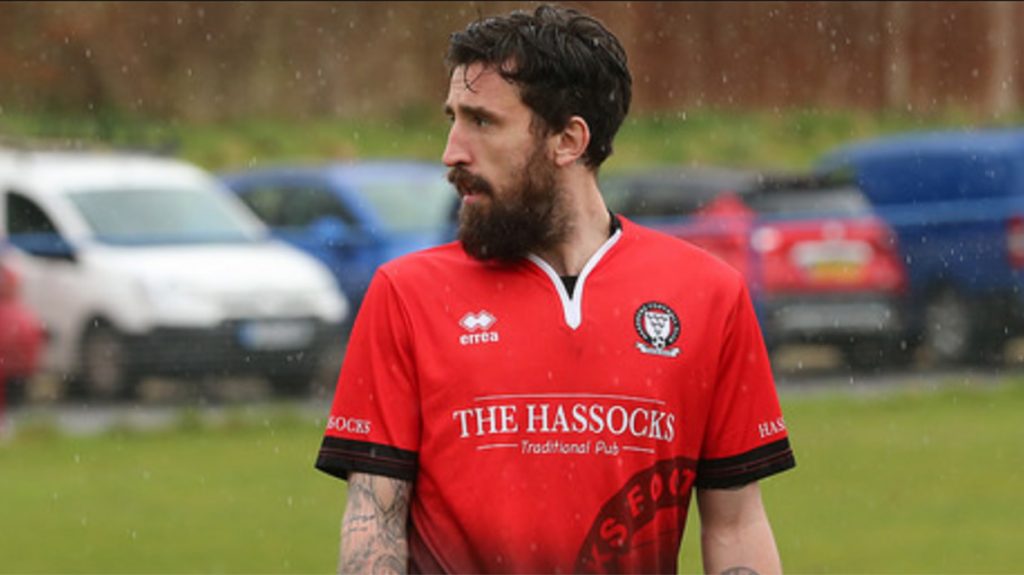 Spencer Slaughter playing for Hassocks