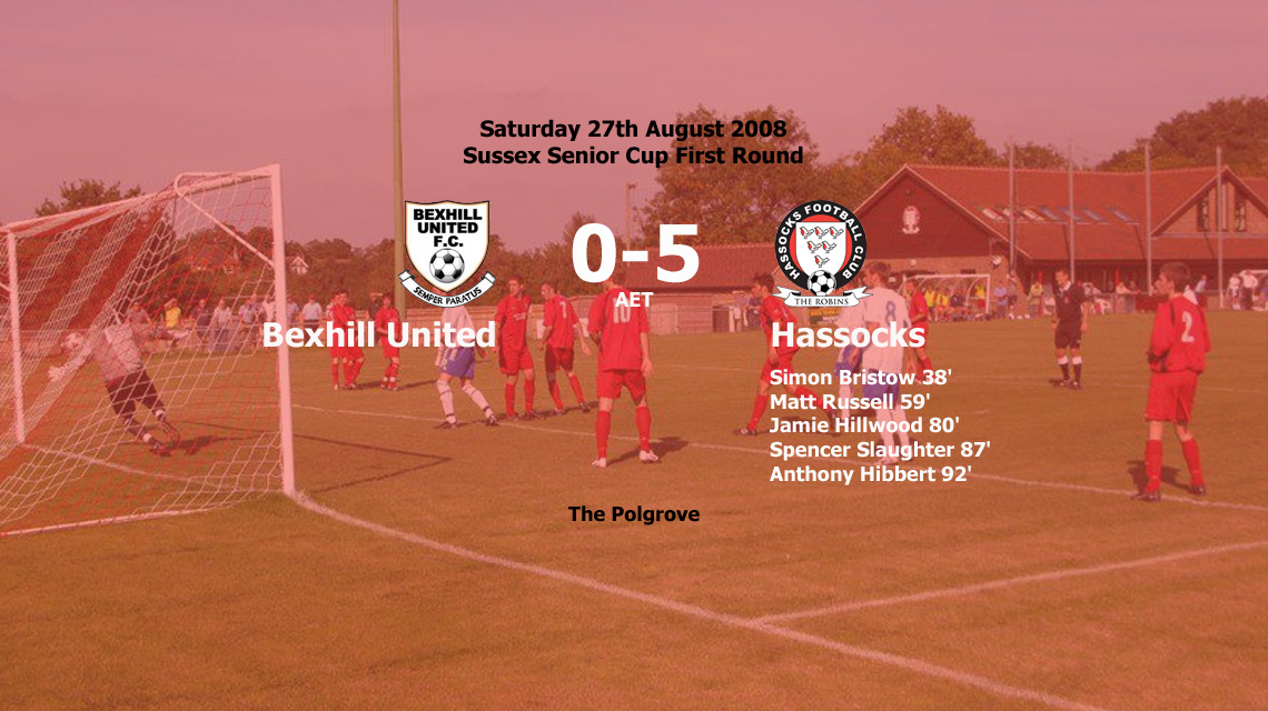 Report: Bexhill United 0-5 Hassocks, 27/09/08