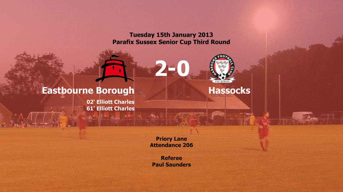 Report: Eastbourne Borough 2-0 Hassocks, 15/01/13