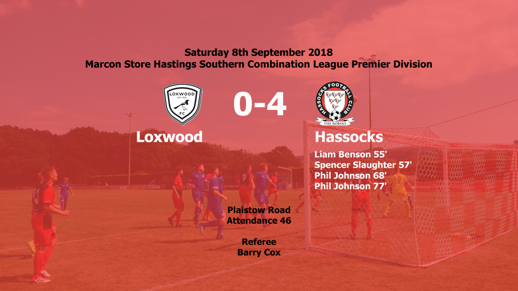 Report: Loxwood 0-4 Hassocks, 08/09/18