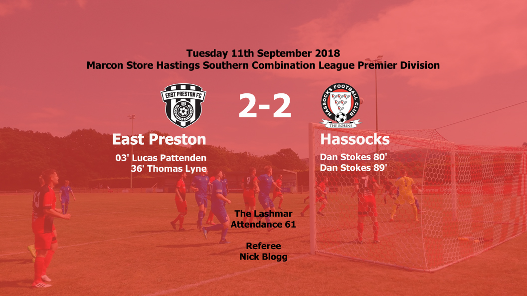 Report: East Preston 2-2 Hassocks, 11/09/18