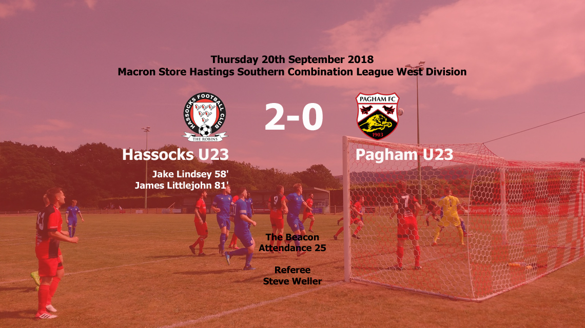 Report: Hassocks U23 2-0 Pagham U23, 20/09/18