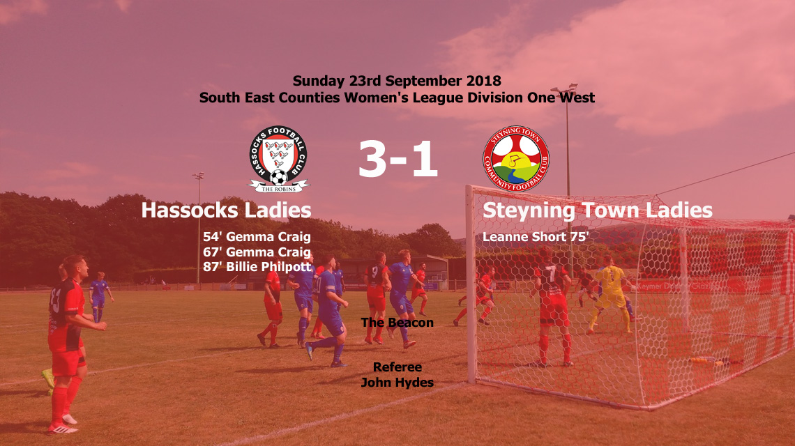 Report: Steyning Town Ladies 1-3 Hassocks Ladies, 23/09/18