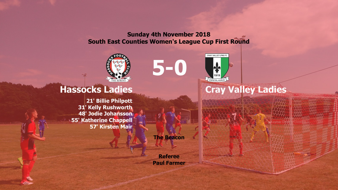 Report: Hassocks Ladies 5-0 Cray Valley Ladies, 04/11/18