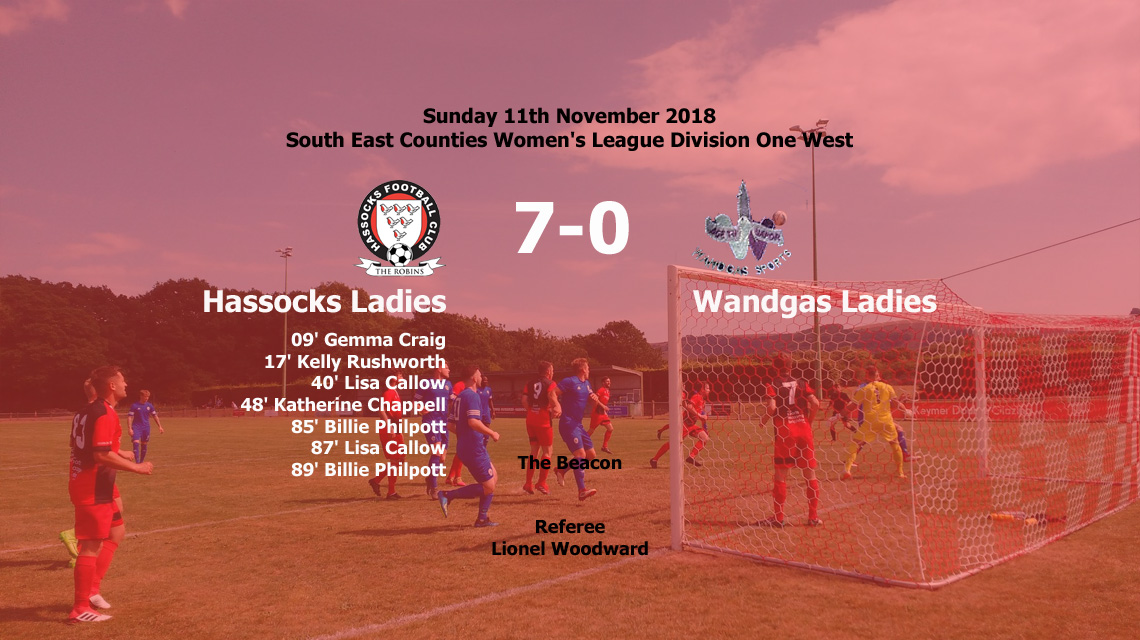 Report: Hassocks Ladies 7-0 Wandgas Ladies, 11/11/18