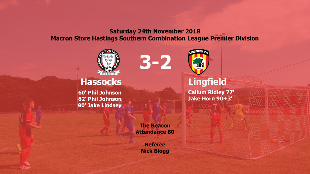 Report: Hassocks 3-2 Lingfield, 24/11/18