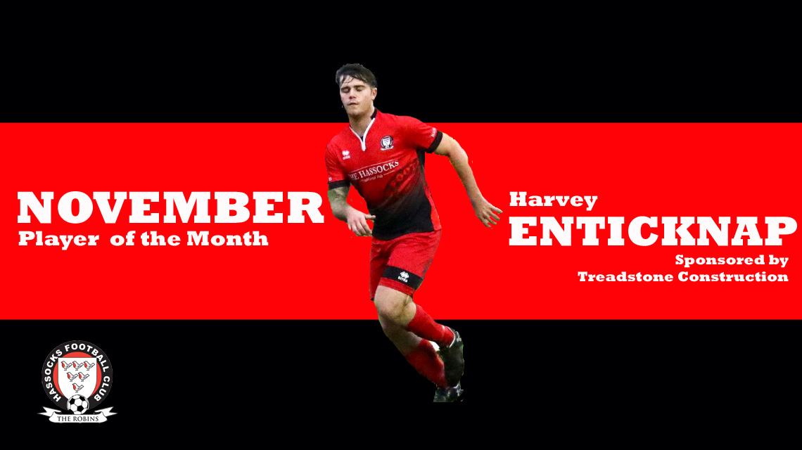 Enticknap voted Hassocks Player of the Month for November