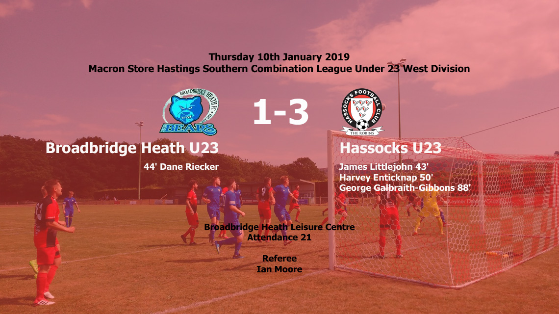 Report: Broadbridge Heath U23 1-3 Hassocks U23, 10/01/19