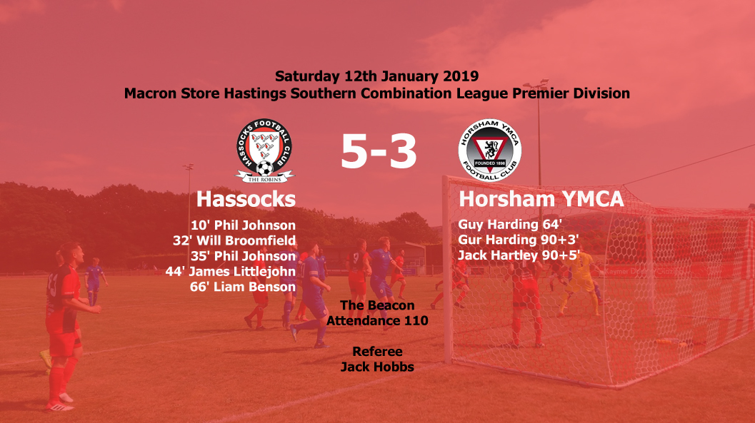 Report: Hassocks 5-3 Horsham YMCA, 12/01/19
