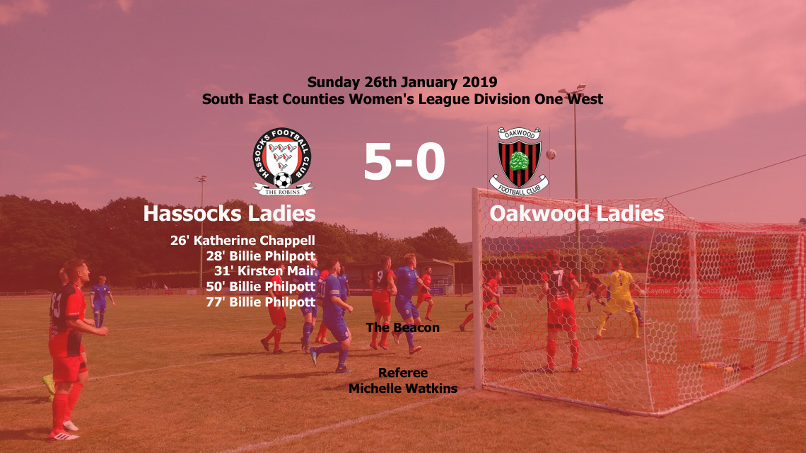 Report: Hassocks Ladies 5-0 Oakwood Ladies, 27/01/19