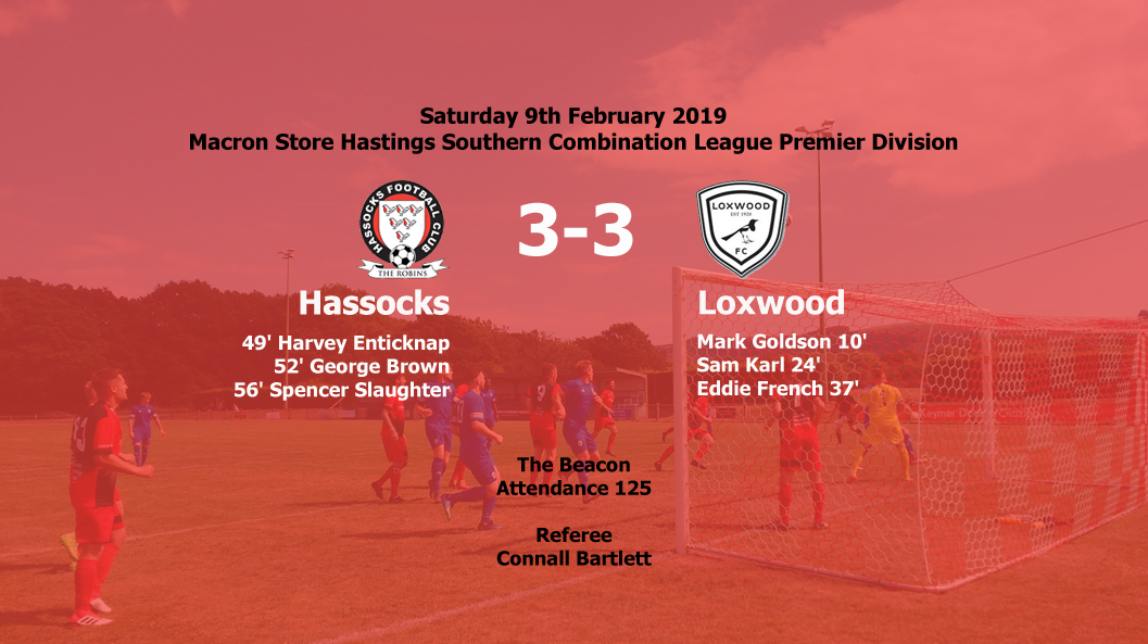 Report: Hassocks 3-3 Loxwood, 09/02/19