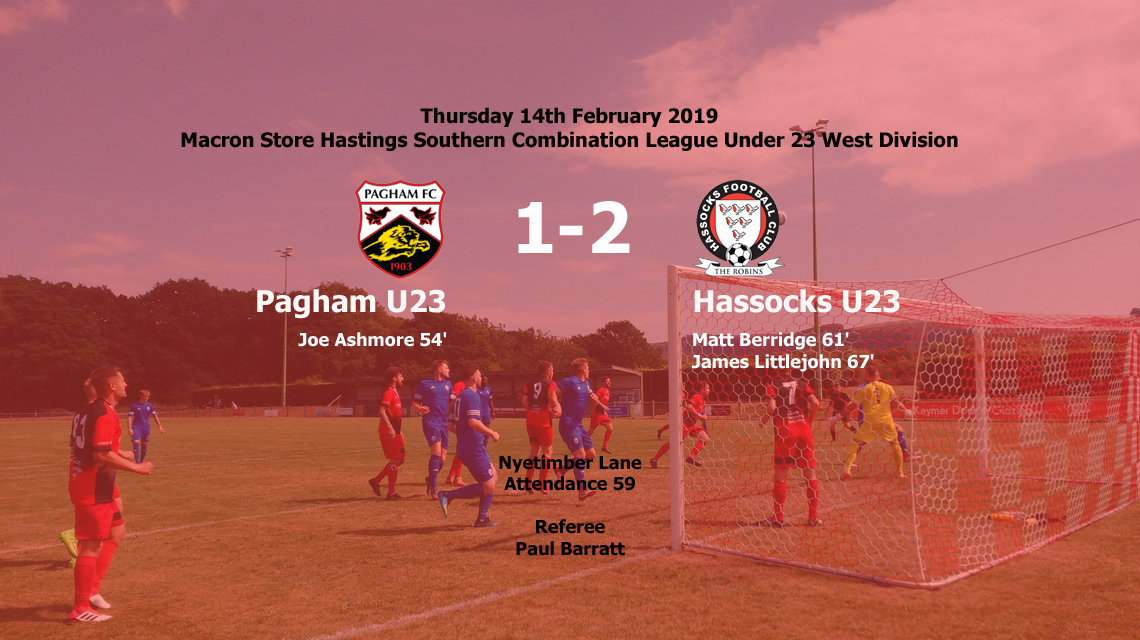 Report: Pagham U23 1-2 Hassocks U23, 14/02/19