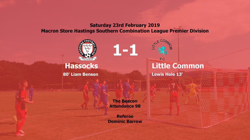 Report: Hassocks 1-1 Little Common, 23/02/19