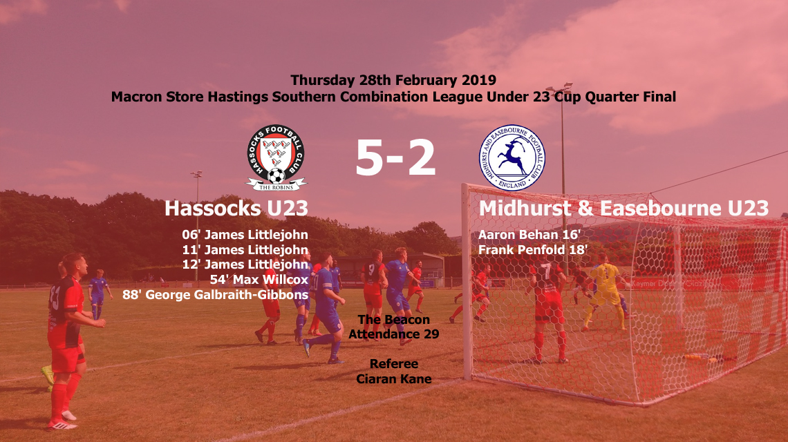 Report: Hassocks U23 5-2 Midhurst & Easebourne U23, 28/02/19