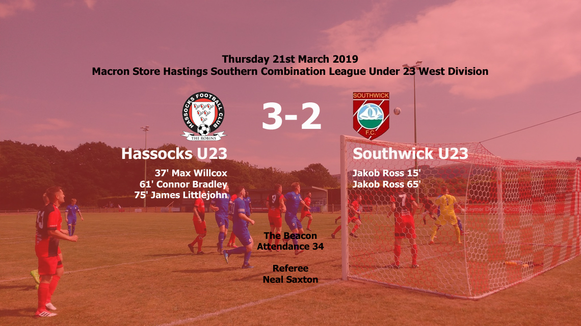 Report: Hassocks U23 3-2 Southwick U23, 21/03/19
