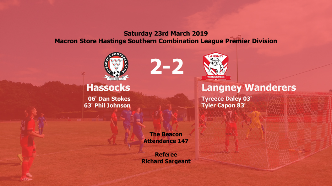 Report: Hassocks 2-2 Langney Wanderers, 23/03/19