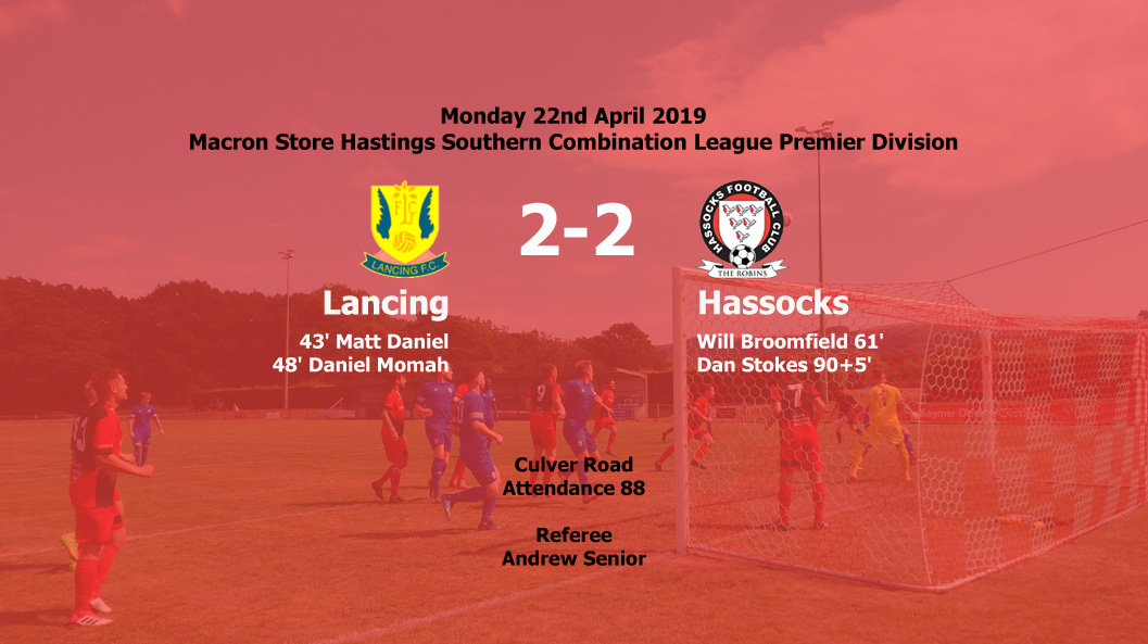 Report: Lancing 2-2 Hassocks, 22/04/19