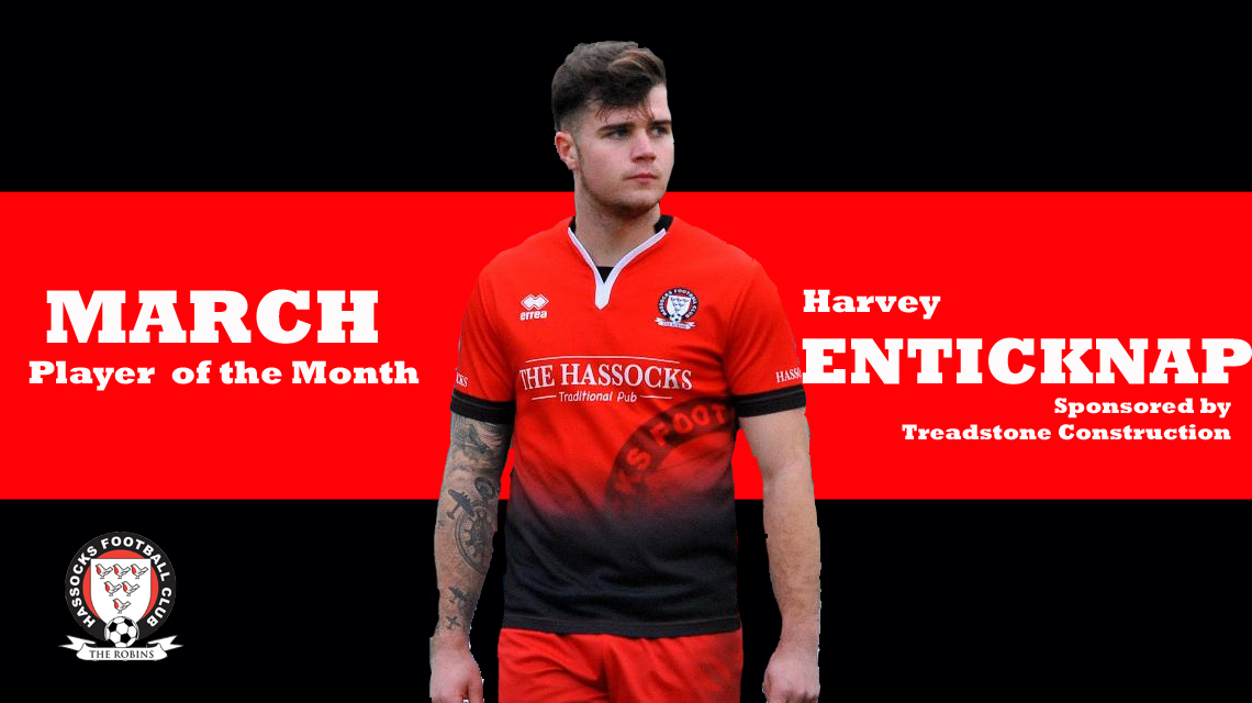 Enticknap picks up March’s Player of the Month award