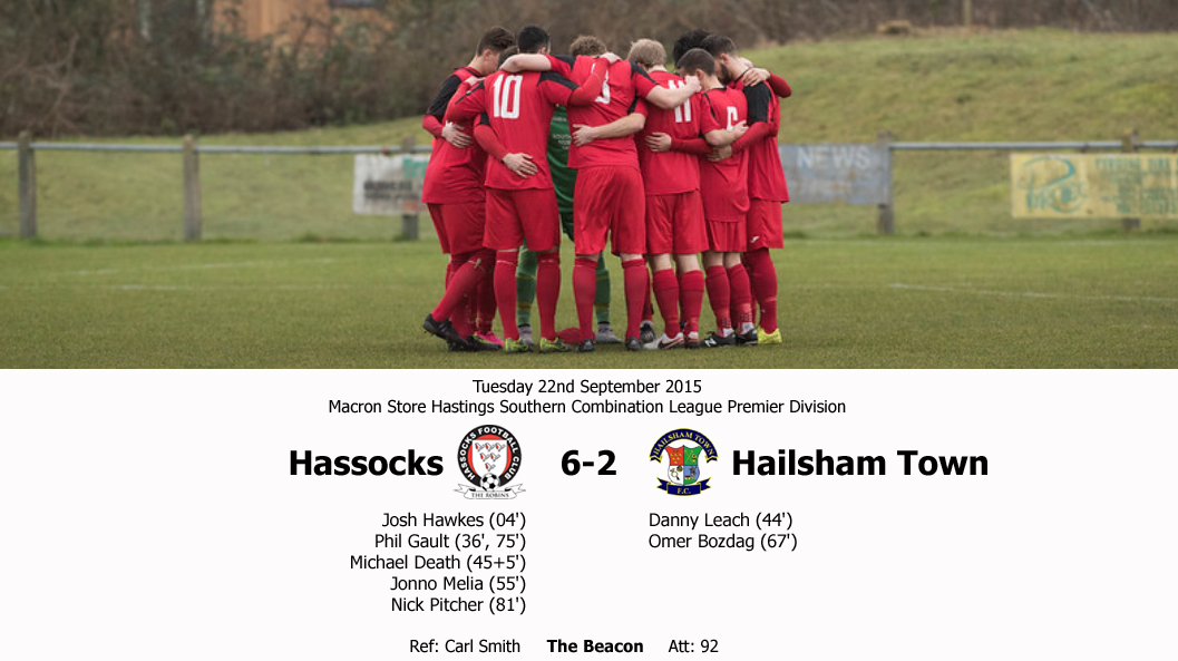 Report: Hassocks 6-2 Hailsham Town, 22/09/15