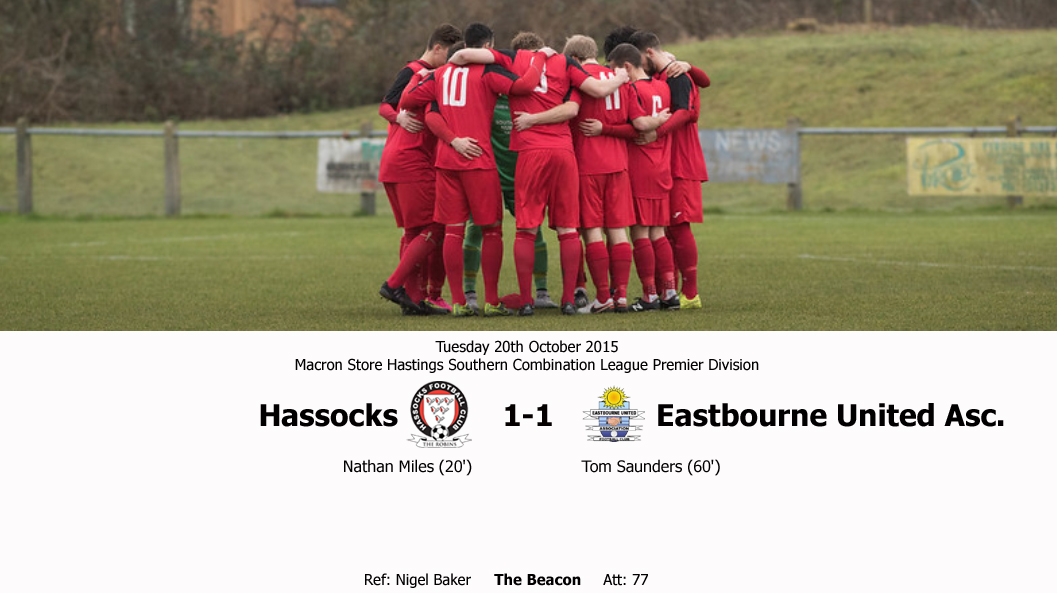 Report: Hassocks 1-1 Eastbourne United Association, 20/10/15