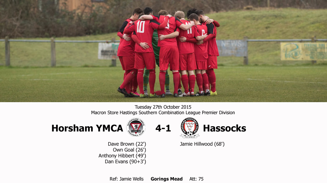 Report: Hassocks 1-4 Horsham YMCA, 27/10/15