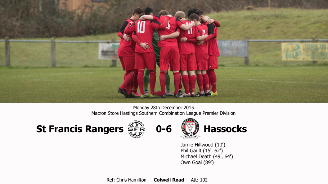 Report: St Francis Rangers 0-6 Hassocks, 28/12/15