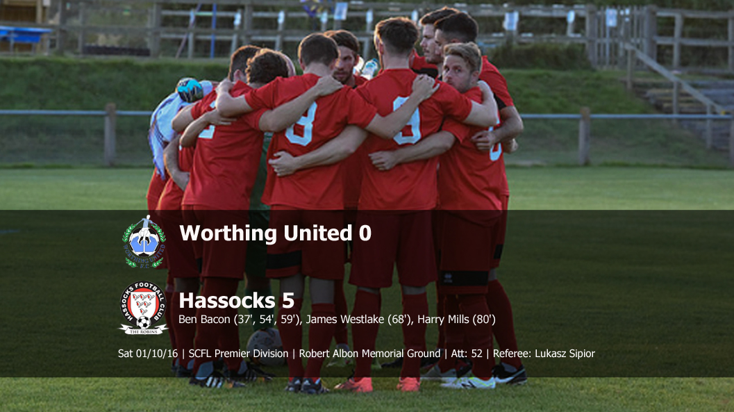 Report: Worthing United 0-5 Hassocks, 01/10/16