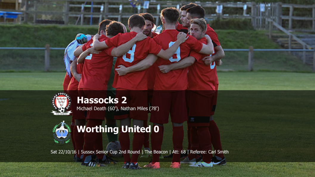 Report: Hassocks 2-0 Worthing United, 22/10/16