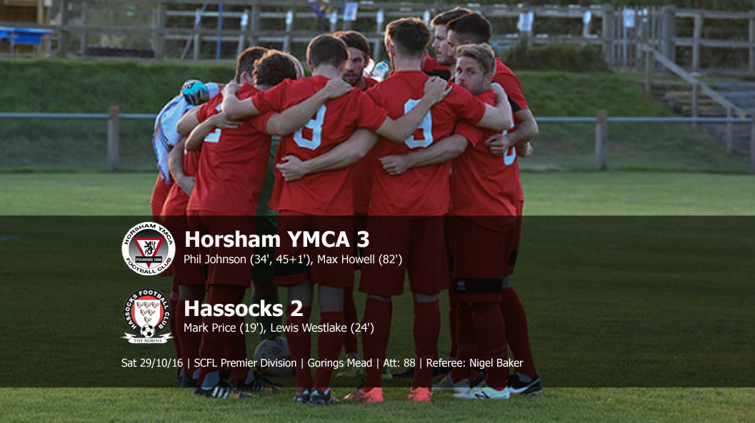 Report: Horsham YMCA 3-2 Hassocks, 29/10/16