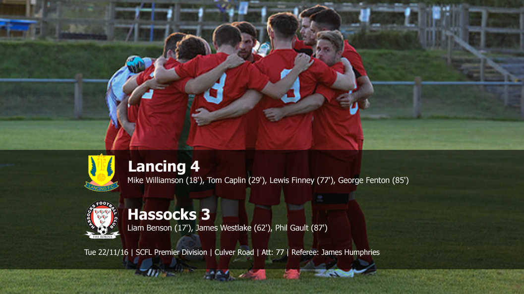 Report: Lancing 4-3 Hassocks, 22/11/16