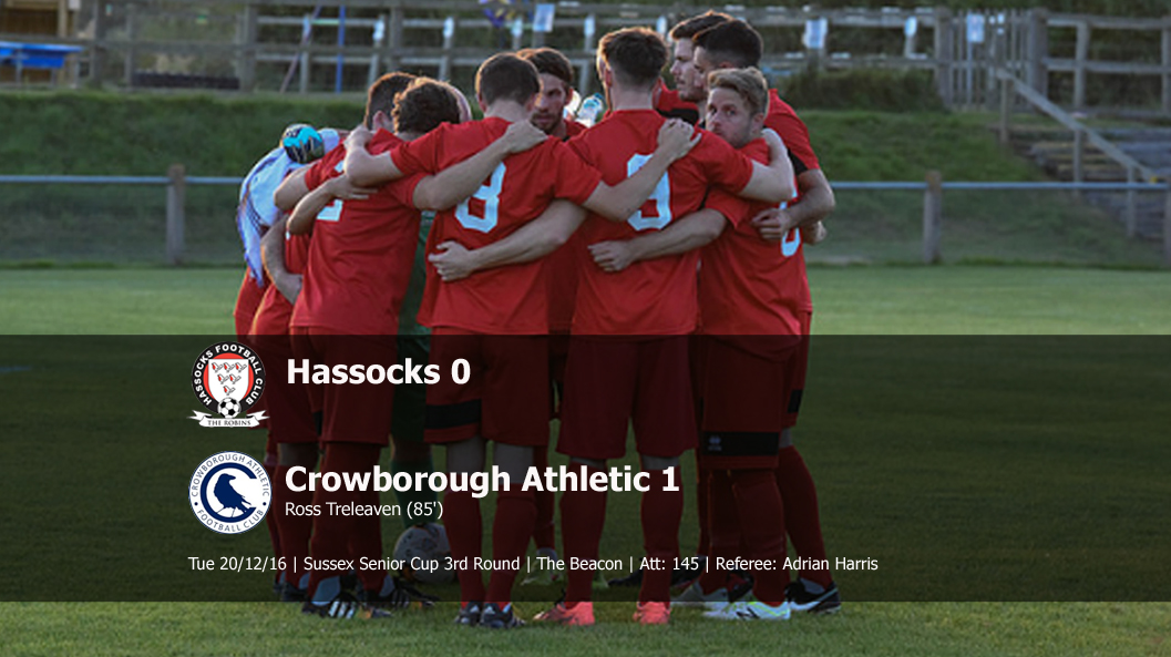 Report: Hassocks 0-1 Crowborough Athletic, 20/12/16