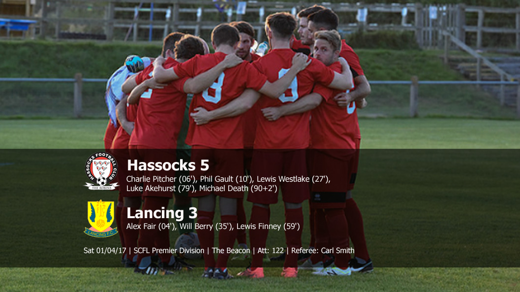 Report: Hassocks 5-3 Lancing, 01/04/17