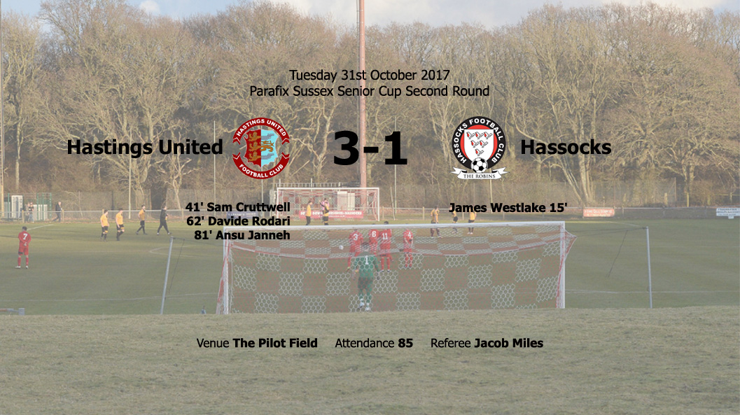 Report: Hastings United 3-1 Hassocks, 31/10/17